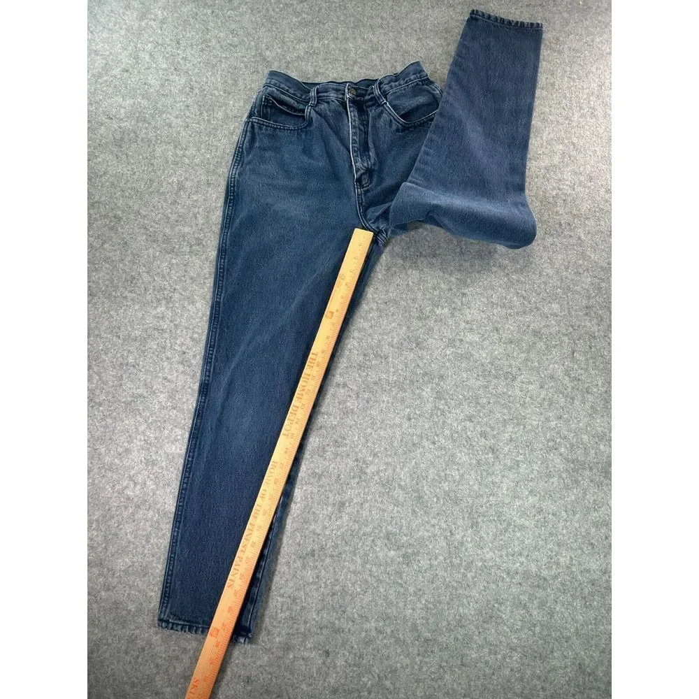 Rio By Stephen Mardon Jeans Womens 11 Blue Dark Wash Denim High Rise Tapered Mom